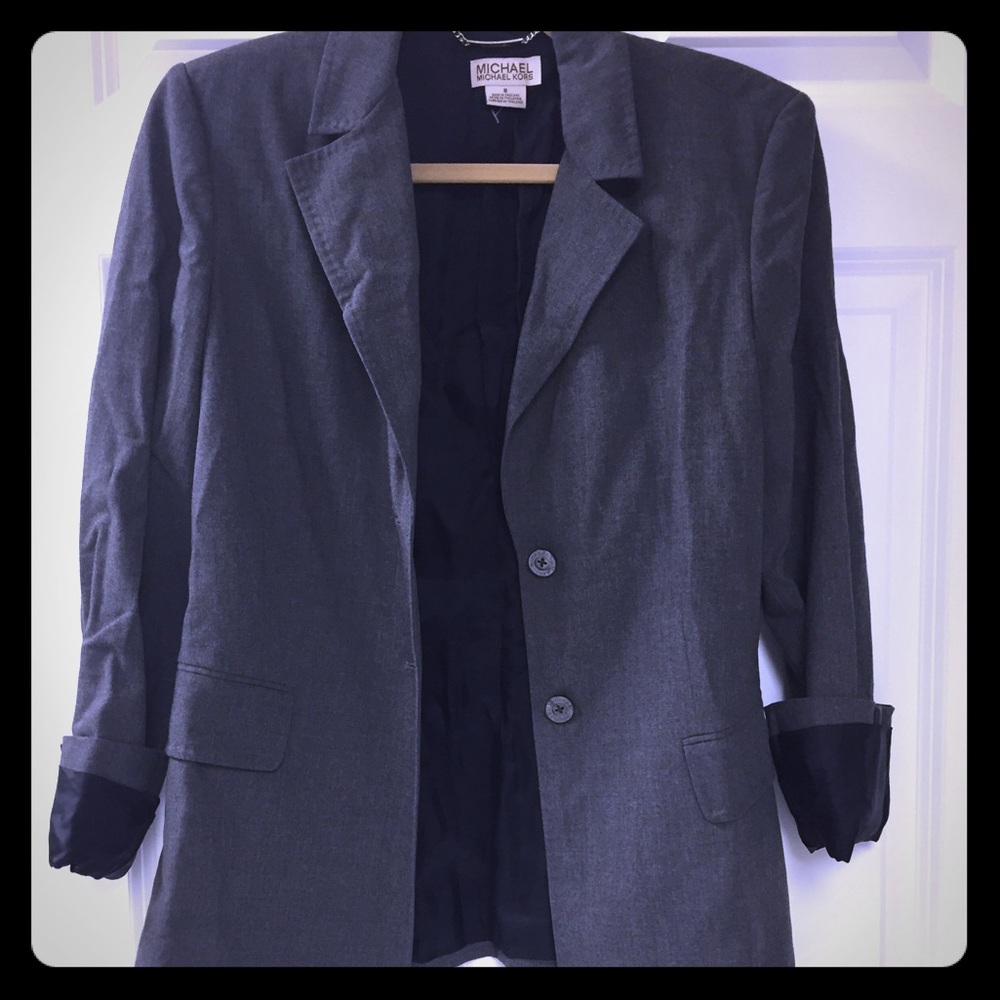 MICHAEL Michael Kors Gray Blazer